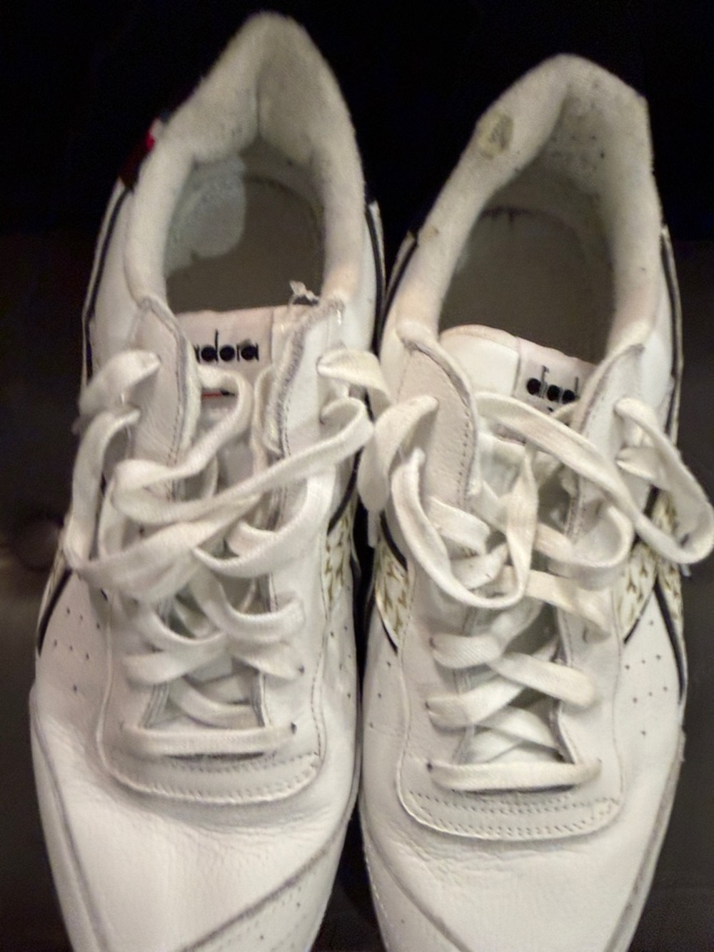 adidas White Sneakers with Gold Accent Detailing , all white on white and grey